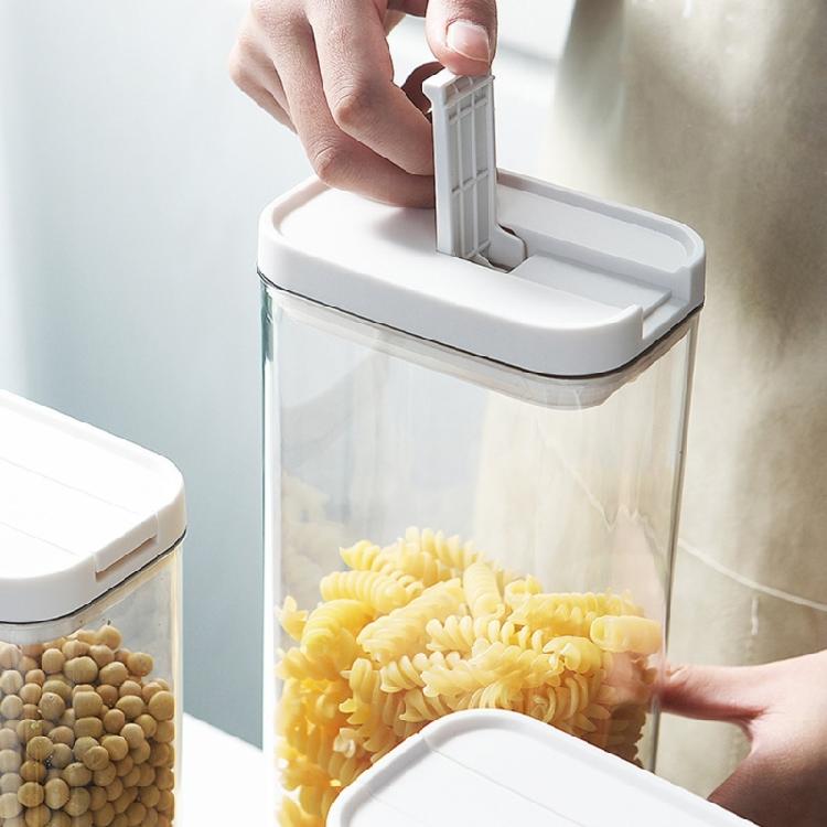 Transparenter Küchenbehälter mit staubdichtem Deckel Lebensmittelgeeigneter Kunststoffbehälter zur Aufbewahrung von Trockenwaren, Müsli, Snacks
