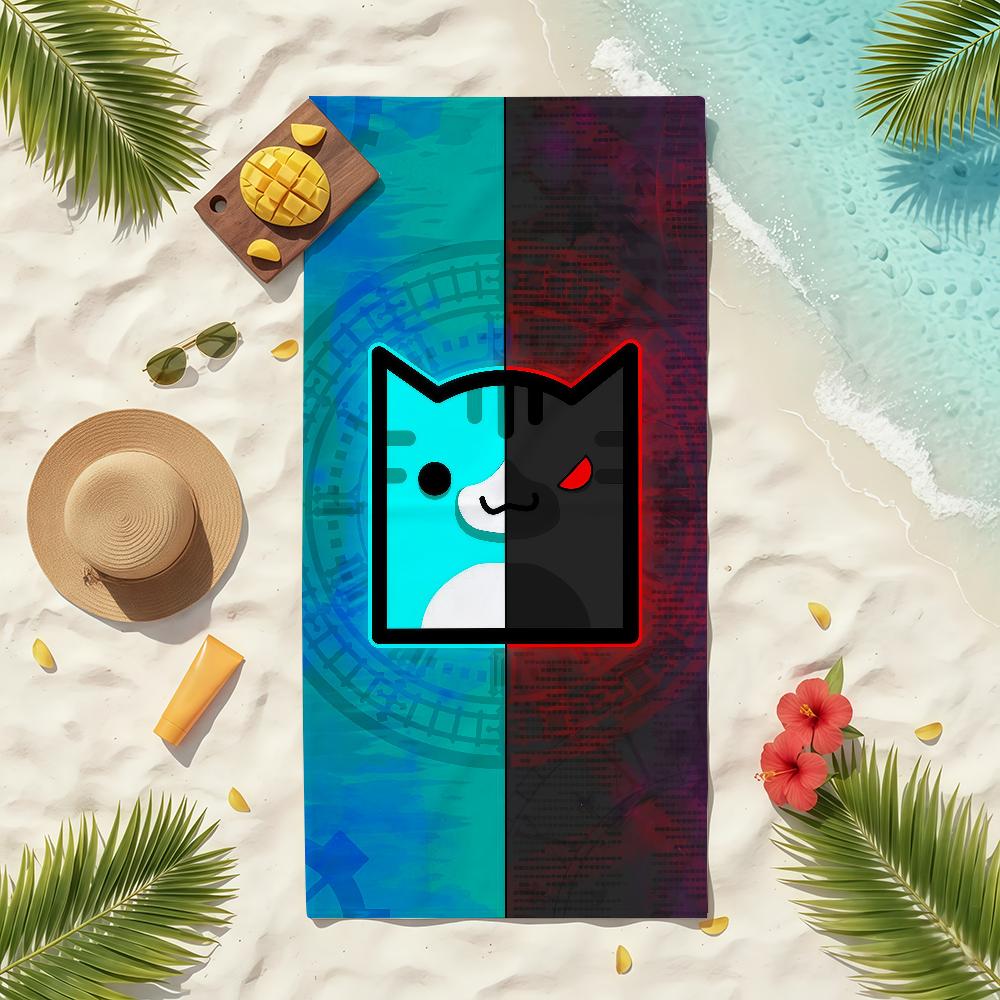 G-Geometry Game Towel Soft Pool Gift For Travel Gym Shower Camping Quick Dry Sports Beach Towels
