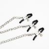MoDi Metal Nipple Clamp With Metal Chain for Women Men Fetish To Breast Labia Clip Stimulation Massager Bondage Sex Products Adult BDSM