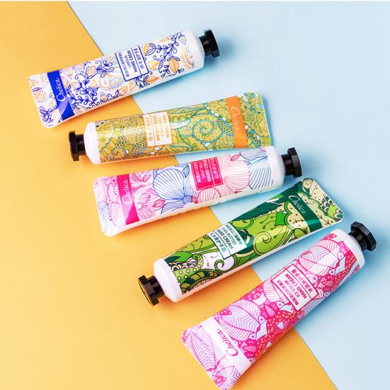 

30 г модный крем для рук, привлекательный Уменьшающий сухость кожи, увлажняющий с цветочным узором, компактный увлажняющий крем для рук для подарков