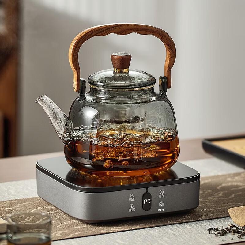YIHUTEA High Borosilicate Glass Tea Pot with Strainer