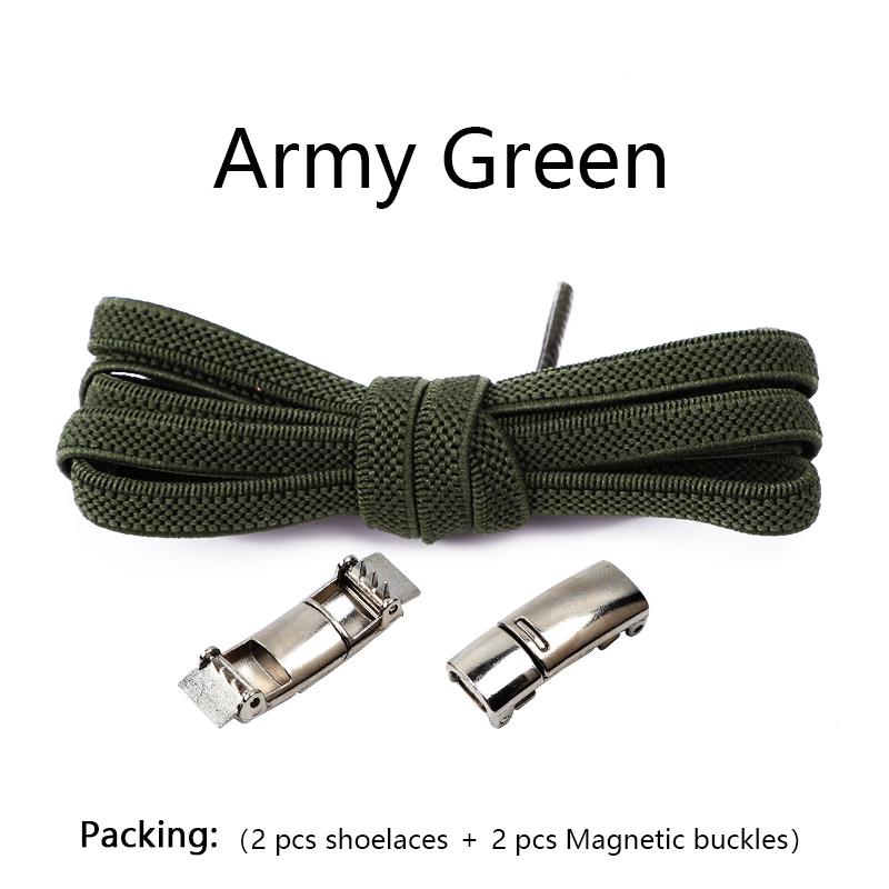 1 Pair No tie Shoelaces Magnetic Lock Elastic Shoe Laces For Kids and Adult Sneakers for Shoelace Flat Rubber Bands Shoestrings