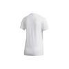adidas T Shirts Women's White Crew Neck Moderate Straight Fit FJ5012
