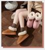 Women's Thick-Soled Winter Cotton Snow Boots & Slippers - Warm, Velvet, Closed-Toe for Outdoor & Home Wear