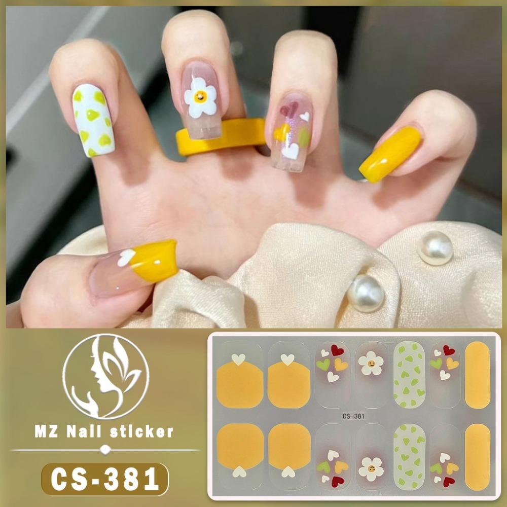 CS No-bake Gel Nail Polish Film Waterproof Full Sticker Chinese Style Panda Manicure Sticker Nail Sticker