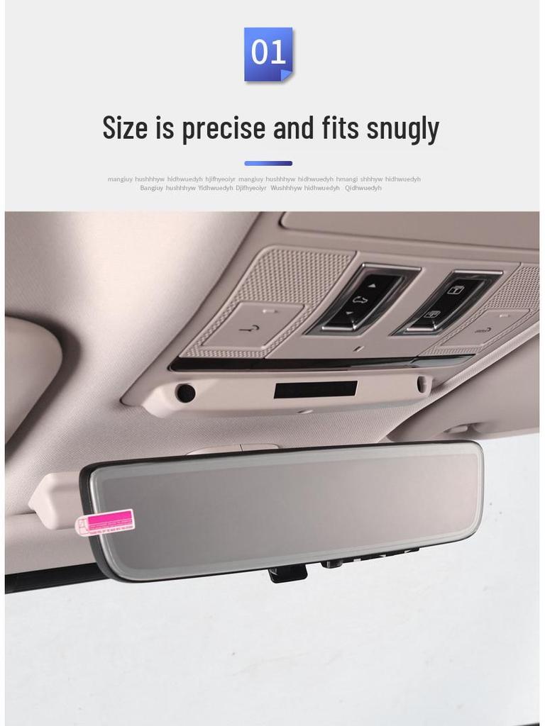 Tempered Film Protector for Land Rover Defender and Range Rover Autobiography Rear-View Mirror Display