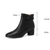 Fashion AIYUQI Women's Ankle Boots 2025 New Fashiona High-heel Women Short Boots Large Size Round-Toed Female Dress Boots