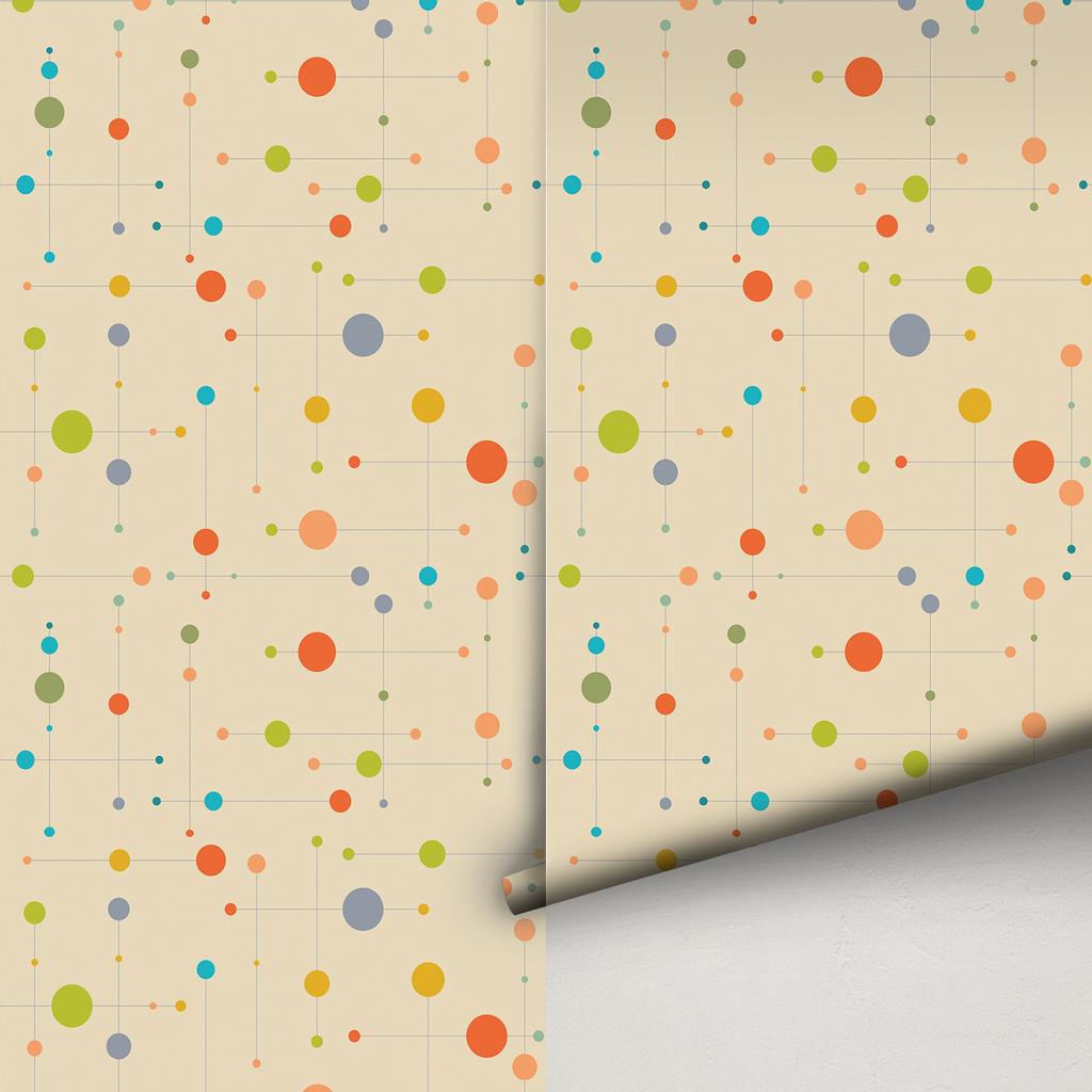 Colorful Dots Contact Paper Peel and Stick Polka Dot Wallpaper Self Adhesive Cabinets Sticker Film for Door Furniture Desk