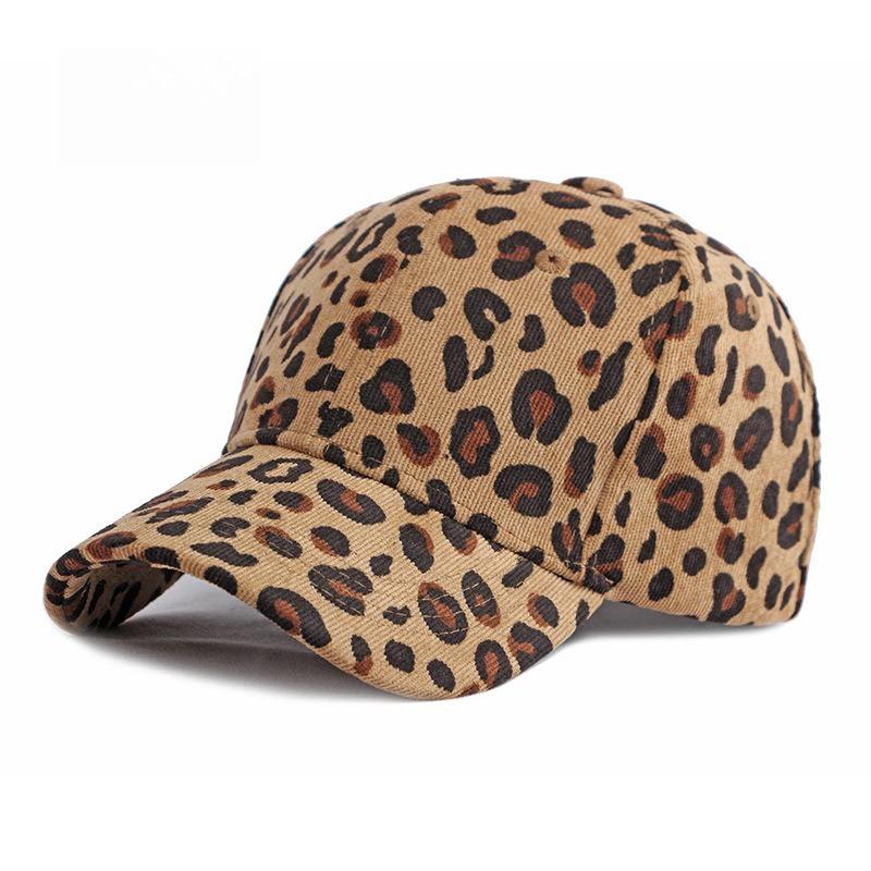 

Baseball Cap Full Animal Pattern Adjustable Snapback Fashion Streetwear Casual Corduroy Dad Hat for Men Women Leopard Print Adjustable светло-коричневого