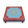 Wooden Chowki | Traditional Indian Bajot Table | Pooja Chowki for Home Decor & Festivals | Colorful God Stand Design, Hand Painted Mandap