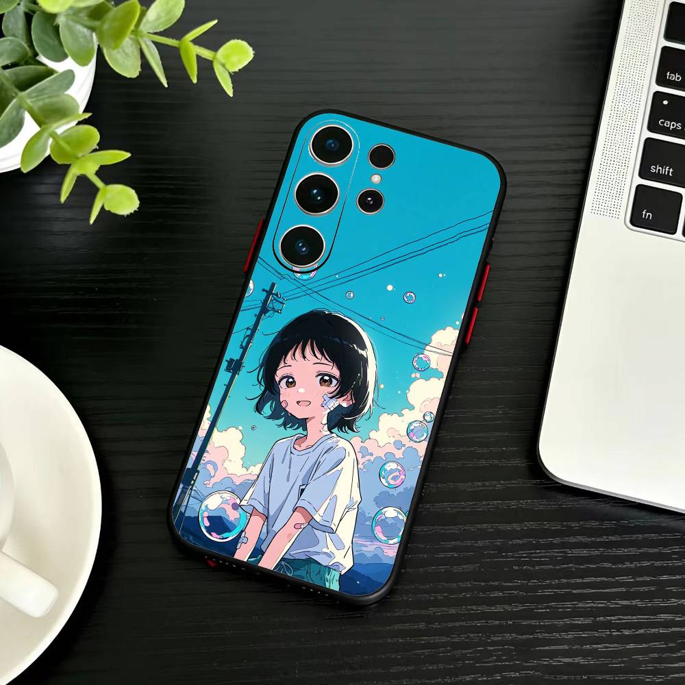 S-akopi's Original Sin Phone Case For Samsung S26,S25,S24,S23,S22,S21,S20,Ultra,Plus,FE Black Soft Cover