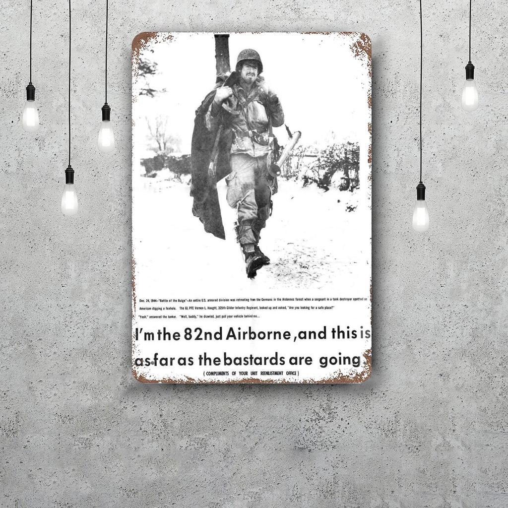 Airborn Classic Poster Rusty Metal Plaque Retro Decorative Plate Bar Man Cave Garage Club Metal Sign Wall Decoration