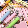 6Pcs Kawaii Gel Pen Labubu Monster Cartoon Neutral Pen Quick Drying Pen Student Examination School Office Supplies Stationery