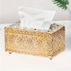 European-style Napkin Dispenser Bedroom Office El Cafe Coffee Square Crystal Cube Bar Napkin Box Tissue Box