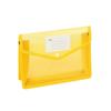 Document File Folder A4 Size Expandable File Organizer with Button Closure Transparent Office Storage Bag with Index Label for Filing