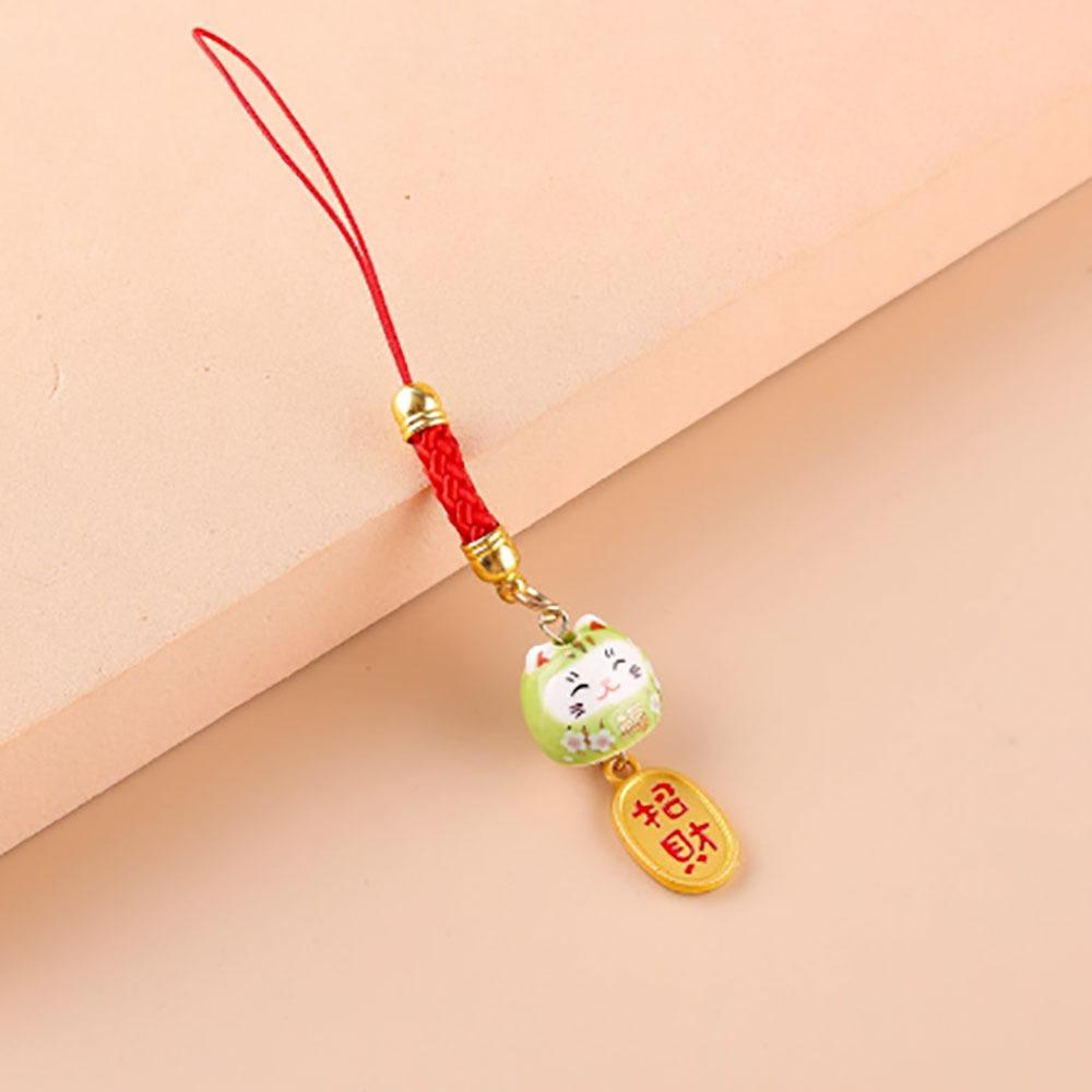 Rope Decor Hang Lanyard Phone Key Strap Lucky Cat Phone Straps Bag  Accessories
