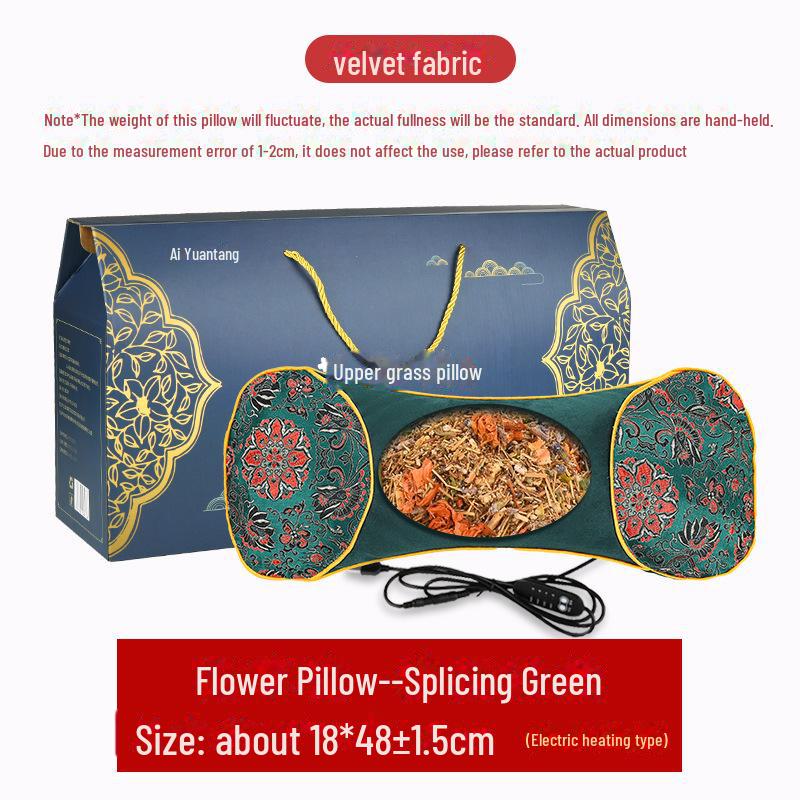 Elektrisches Beifuß Kräuterwärmekissen für die Halswirbelsäule - Abnehmbar & Mediziniert für Moxibustionstherapie