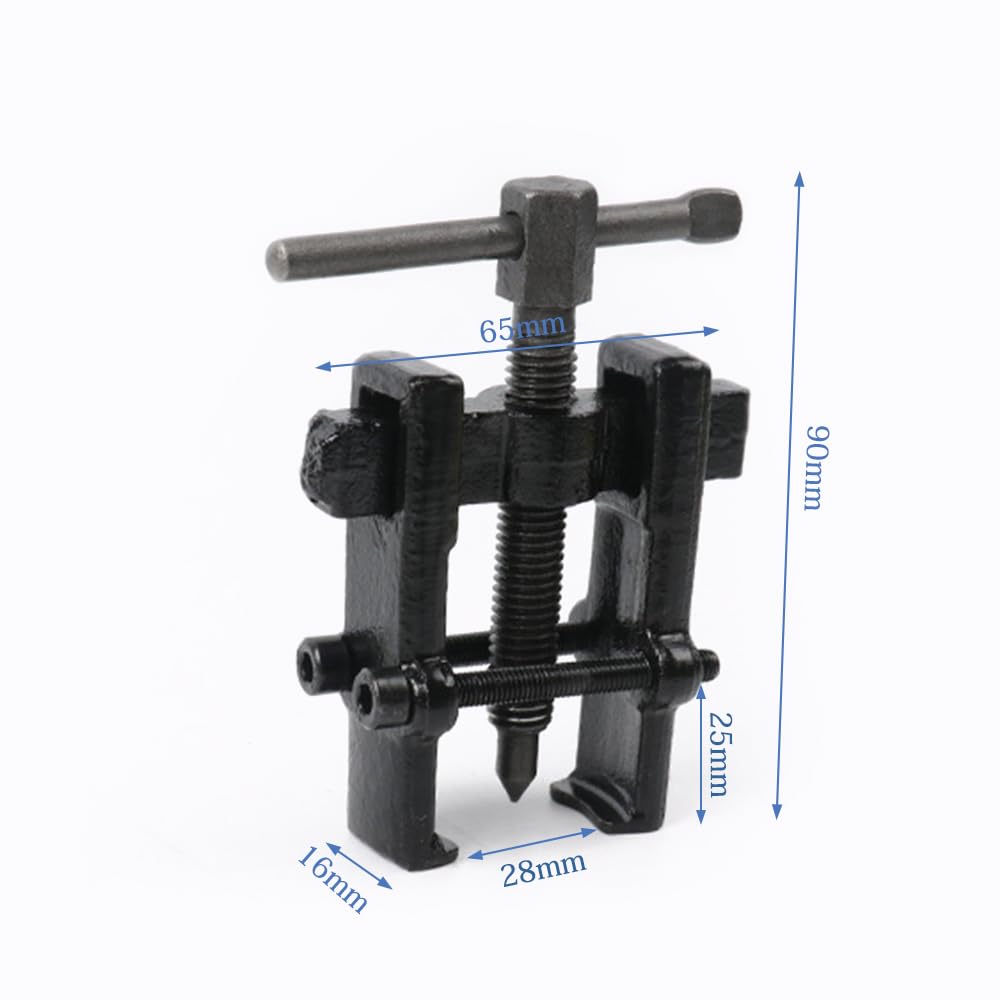 UrbanPulse Bearing Adjustable Bearing Gear Puller Removal Tool for and Automotive Repairs Puller, Easy, Labor-Saving, Two-Jaw Car, Motorcycle, (Black,