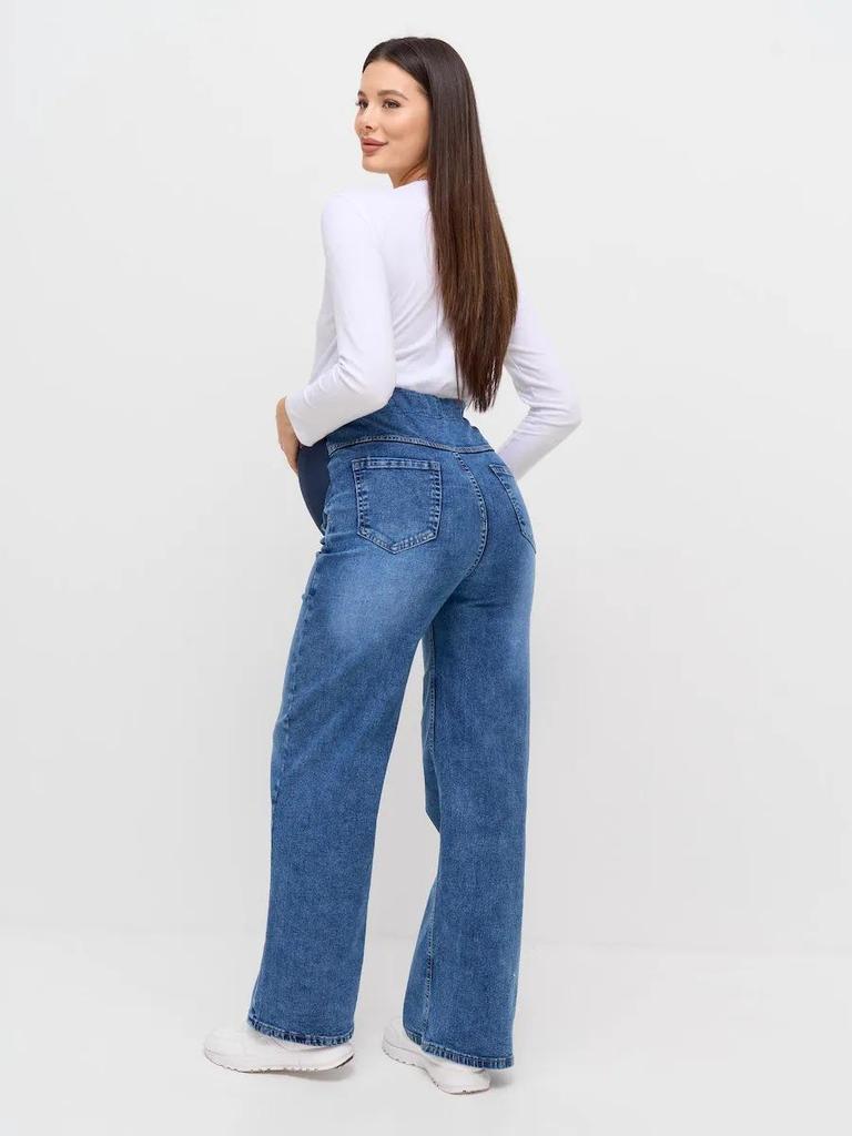 European-American Style High Waist Slim Maternity Pants: Versatile Straight-Leg Jeans for Pregnant Women