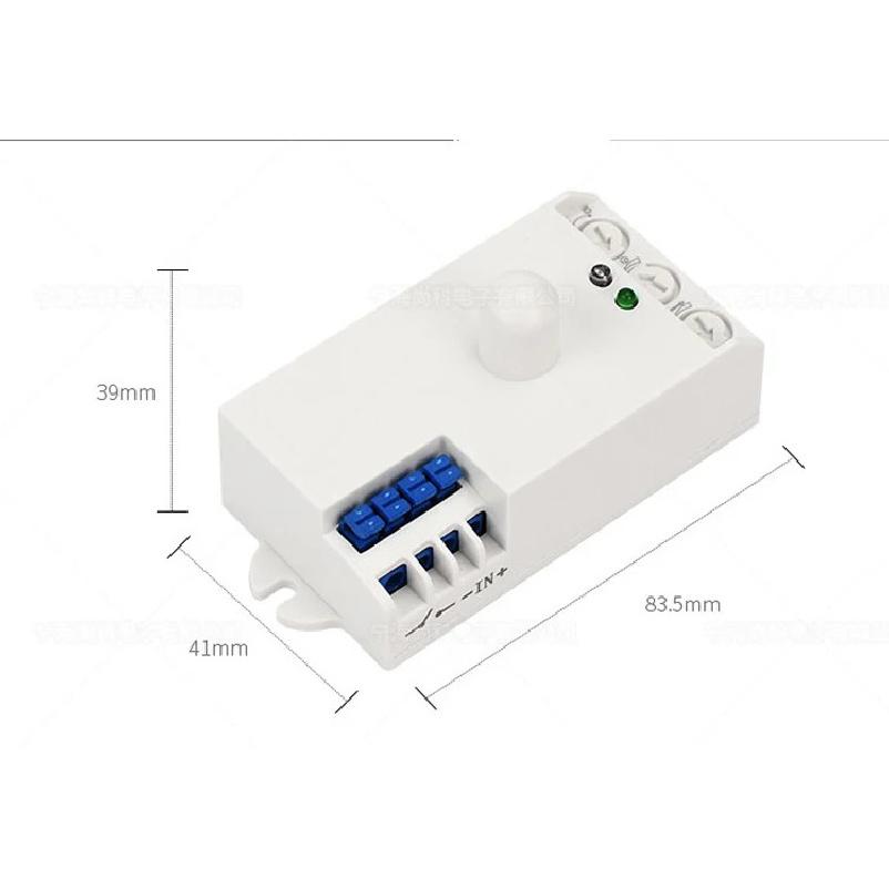 Indoor Best quality Microwave Radar Sensor Light Switch Body Motion DC 12V-24V 5.8GHz With Shell