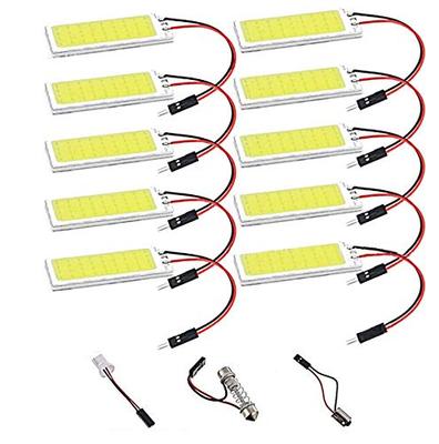 [TradeWind] Interior Light, 36-LED Panel Type, COB, 3 Types, with Socket, 12V, White, 10-Pack