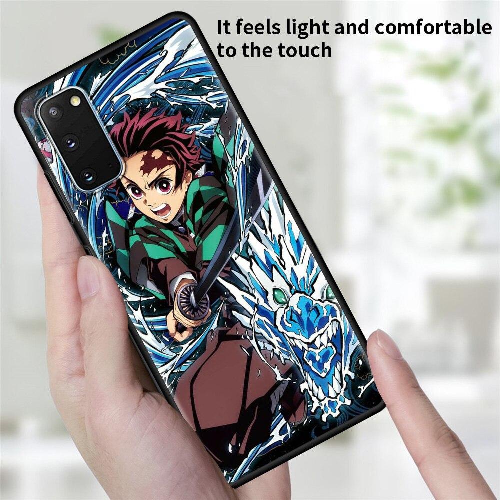 Shell For Samsung Galaxy S22 S21 S20 Ultra FE S22 S21 S20 S10 S9 S8 Plus 4G 5G S10e S7 Edge Cartoon Demon Slayer Tomioka Giyuu