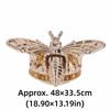 3PCS Luggage Accessories Light Gold Clasp Turn Lock Rotatable 3D Bee Purse Closure Alloy Bag Lock Clutch Bag Making