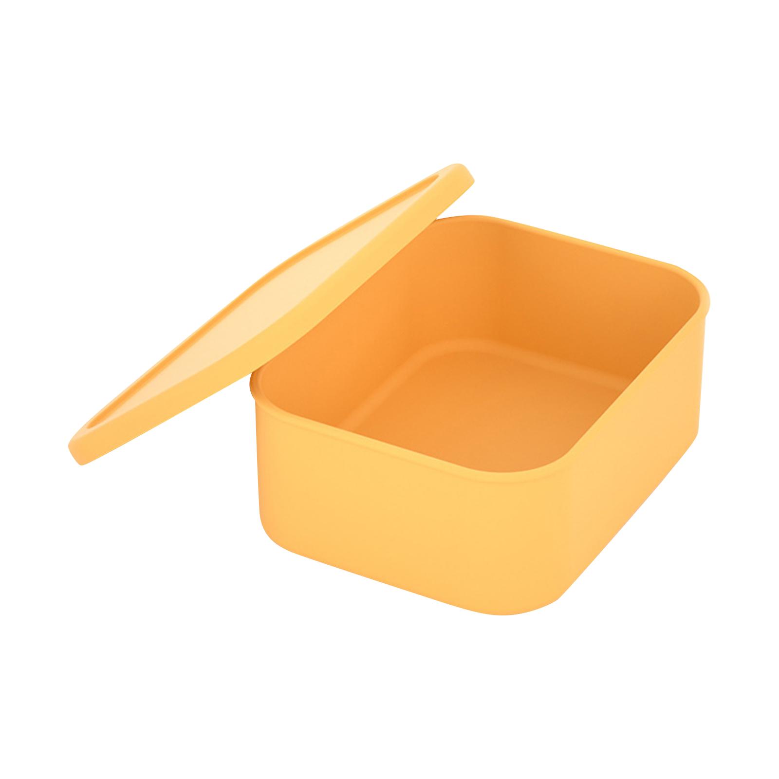 

Silicone Food Container,Microwave & Dishwasher Safe, Temperature Resistant (-40°C To 230°C), Food Storage For , Dips, Snacks One Size оранжевый
