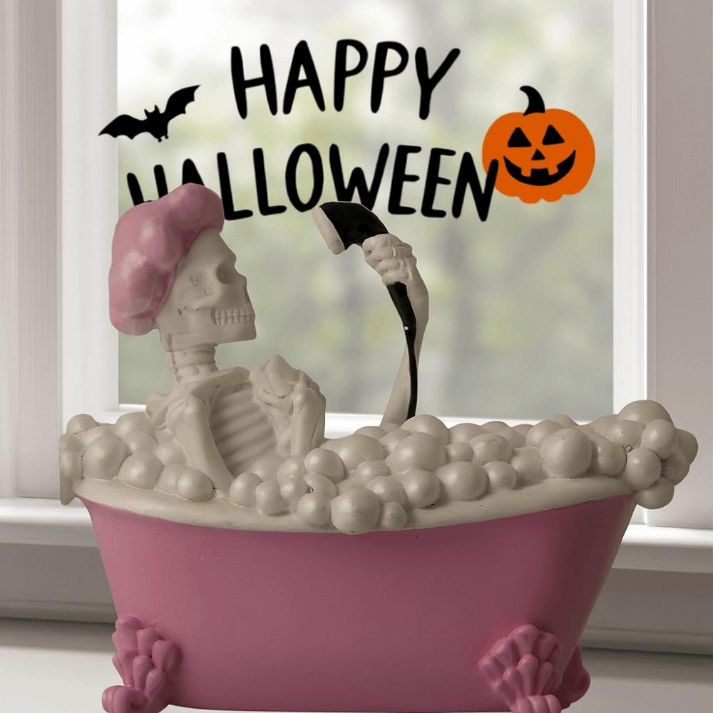 Model Cartoon Standing Ghost Ornament Handicraft Ghost Halloween Decoration  Desk Decor