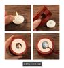 Retro Solid Wood Sealing Wax Burner Sealing Wax Melting Pot Wax Seal Holder Spoon Wax Heater Furnace Stove DIY Craft Supplies