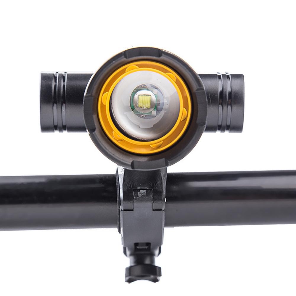 Fahrradlicht vorne Fahrradscheinwerfer USB wiederaufladbare Taschenlampe Zoombar mit 3 Lichtmodi für