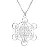 Kinitial Metatron Cube Pendant - Religiosus Symbol Necklace - Meditation Necklace Valentine's Day Birthday Gift