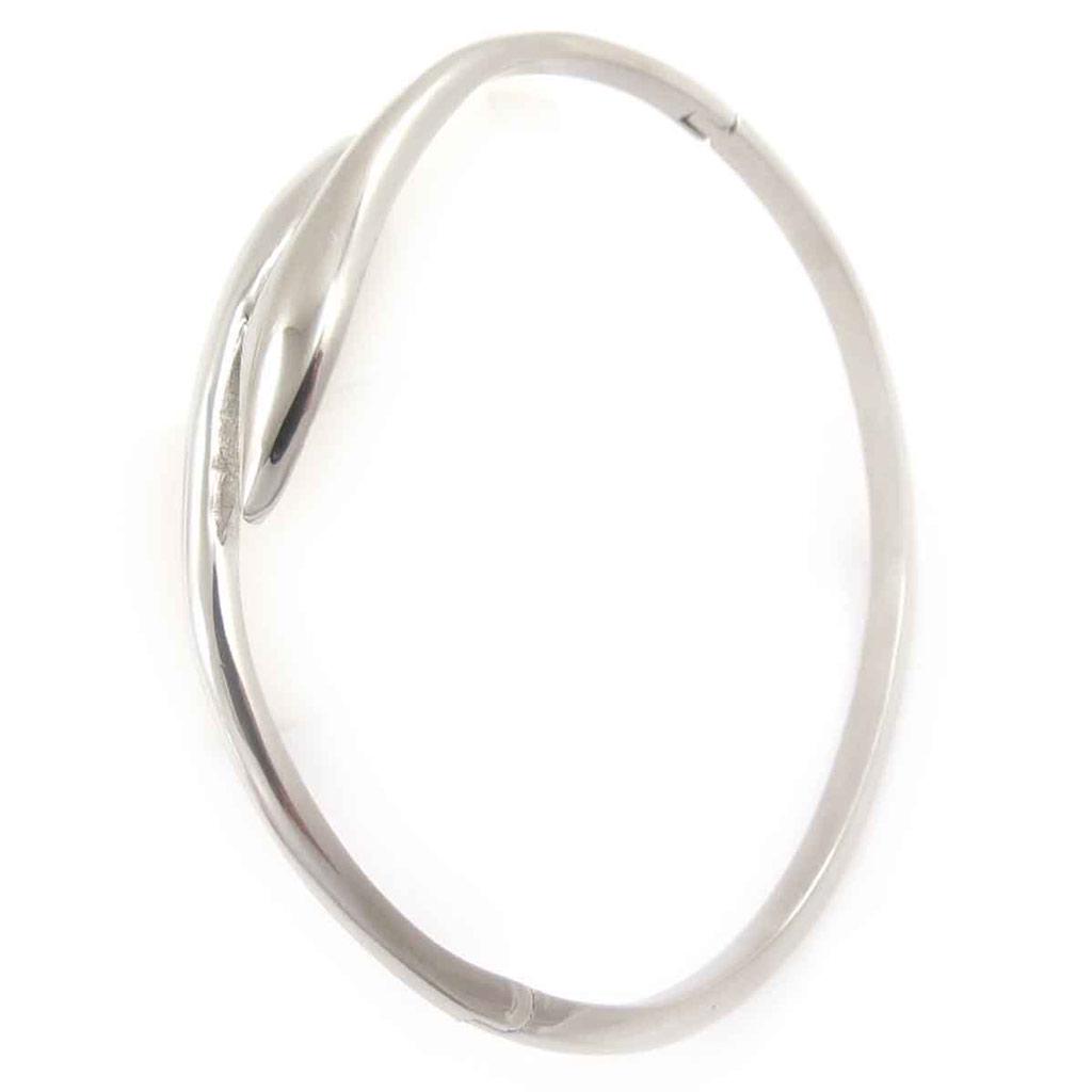 Les Trésors De Lily [J7206] - Bracelet Acier 'Chorégraphie' argenté - 62 mm 14 mm