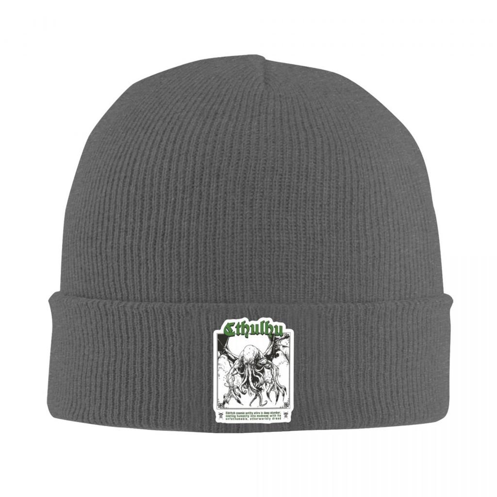 Cthulu And Lovecraft Miskatonic Warm Knitted Cap Winter Knit Bonnet Hat Skullies Beanies Hip Hop Caps for Unisex