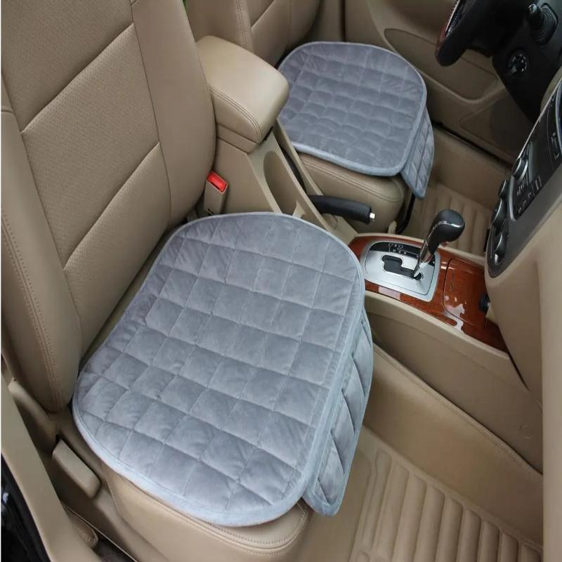 

Soft Car Seat Cover Skin-Friendly Plush Automotive Seat Cushion Anti Slip Auto Seat Protector Universal for Sedan SUV Single seat-1PC сірий