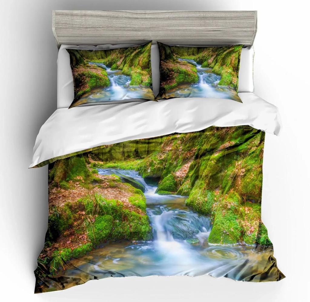 Comforter Pink Peach Blossom Microfiber Fabric Winter Spring Summer View Flower Pattern 2-3 Piece 3D