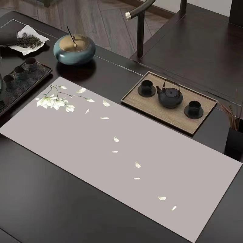 Household Teacup, Tea Table Mat, Kitchen Diatom Mud Drain Mat, New Chinese Long Coffee Table, Thermal Insulation and Absorbent Tablecloth, Spot