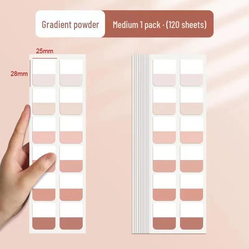 Gradient Index Tabs: Writable Sticky Notes for Students, Popular Internet Celebrity Small Strip Markers.