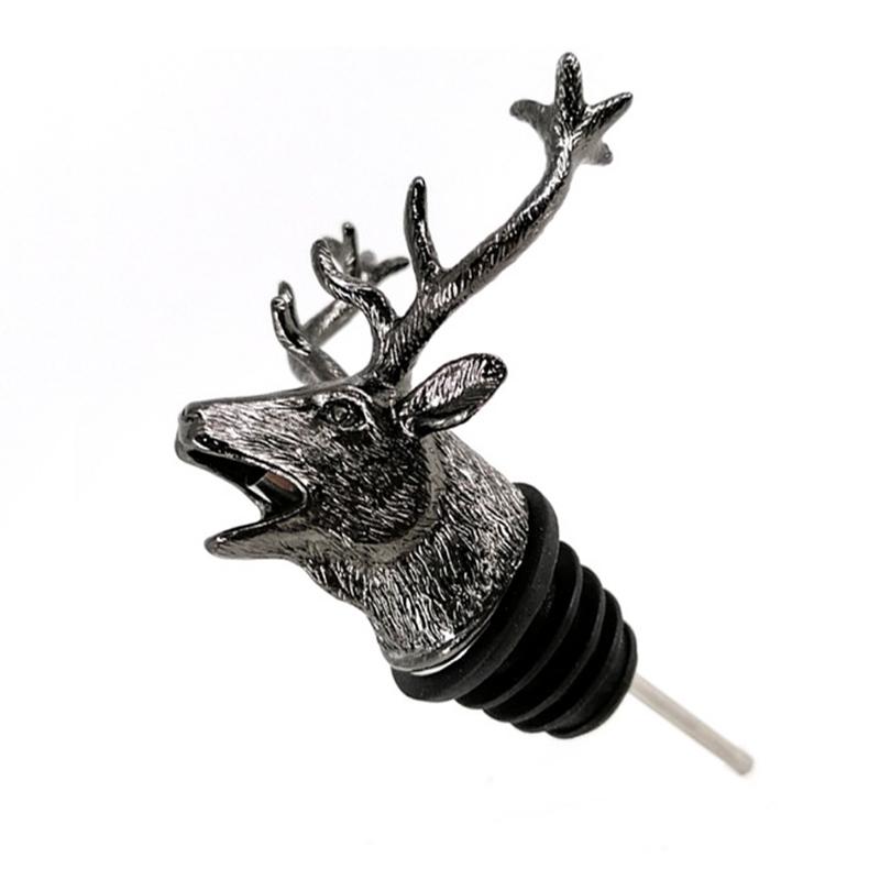 

Пробка для вина и аэратор для вина, нержавеющая сталь, пробка для вина в форме головы оленя, пробка для бутылки в форме головы оленя