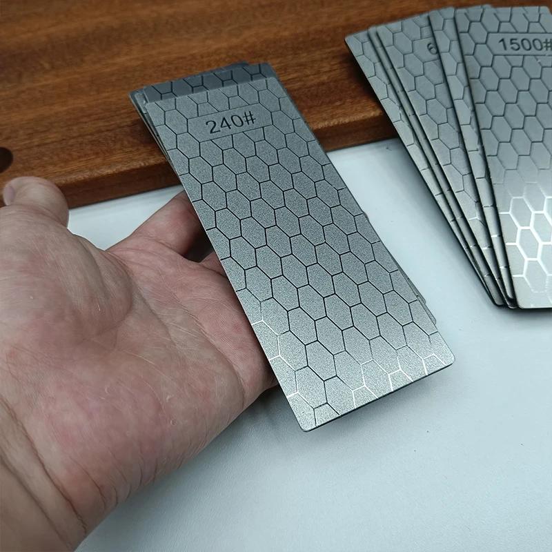 1pc Professional Diamond Knives Sharpening Stone 240#-3000# Knife Sharpener Ultra-thin Honeycomb Surface Whetstone Tool