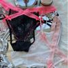 Transparent Lace Flower Panties Bow Women Underwear Sweet French Style Briefs  Gifts