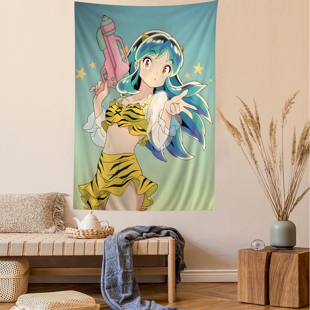 Urusei Yatsura Anime Cartoon Tapestry Wall Hanging Decoration Household Home Decor for Living Room Bedroom Dorm
