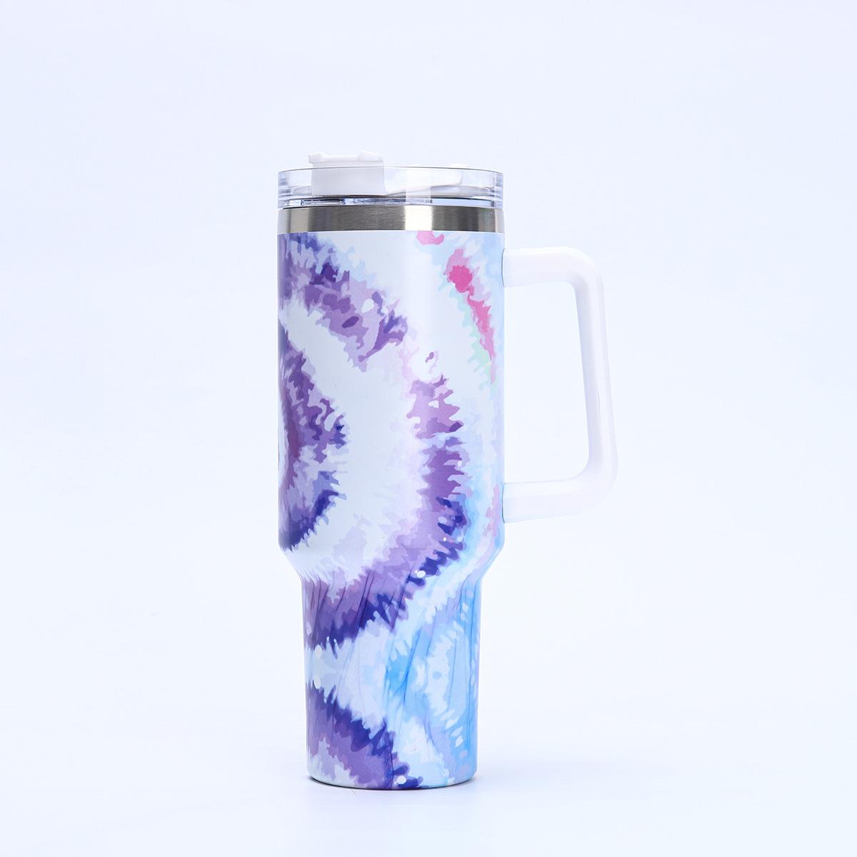 

Новый процесс печати на автомобильных чашках из нержавеющей стали 304 с переносом воды, двухслойная вакуумная термокружка для улицы со льдом 40oz