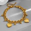 Liebe Schmetterling Geometrisches Design Anhänger Armband Damen Titanstahl Kein Verblassen Schmuck Valentinstag Geburtstagsgeschenk