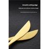 4Pcs Stainless Steel Cutlery Set - Golden Design Steak Knife Fork Spoon Coffee Spoon for Wedding Restaurant Home Durable Elegant