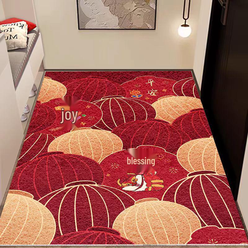 Chinese Style Loop Pile Doormat - Dirt-Resistant, Mud-Wiping, Non-Slip, Easy-to-Clean Entrance Mat for Hallway