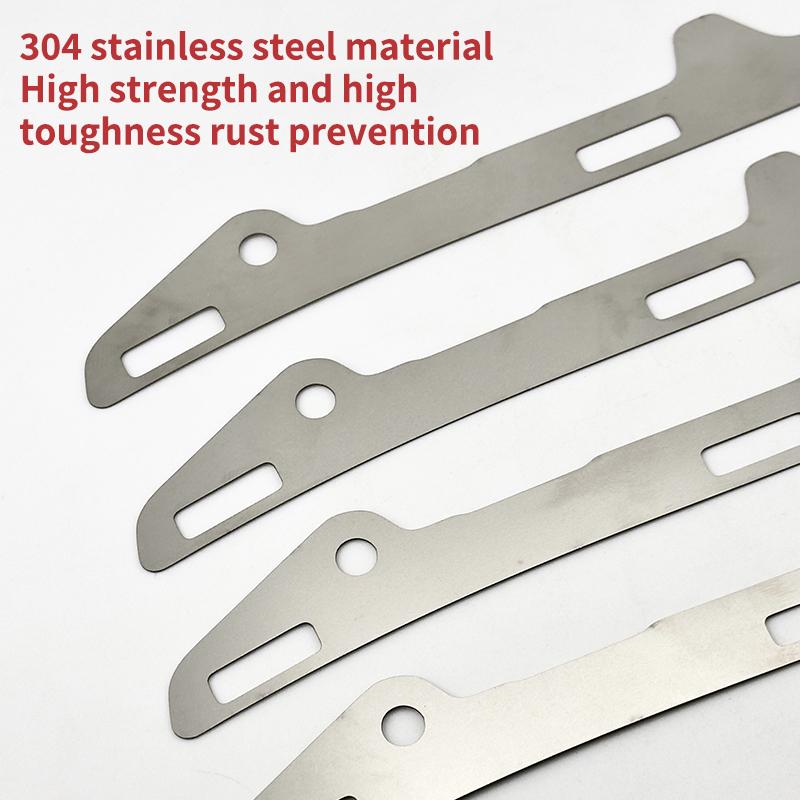 2Pcs Heavy Duty Stainless Steel Front Bumper Seam Adjustment Brackets for Car Exterior Tuning Modification