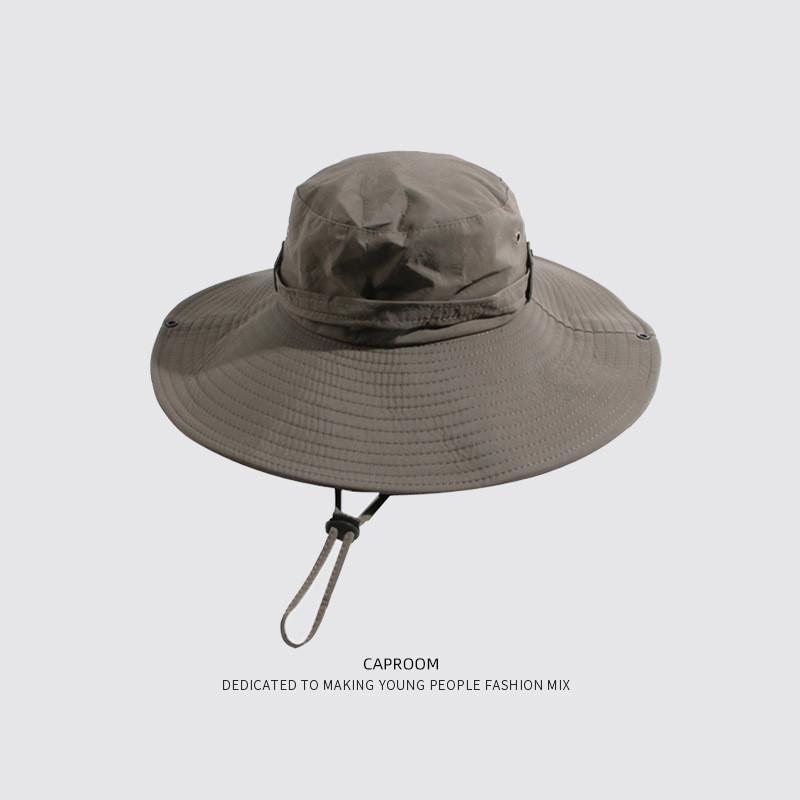 Outdoor Sun Breathable Hat For Men And Women Cotton Blend Material With Roll Brim