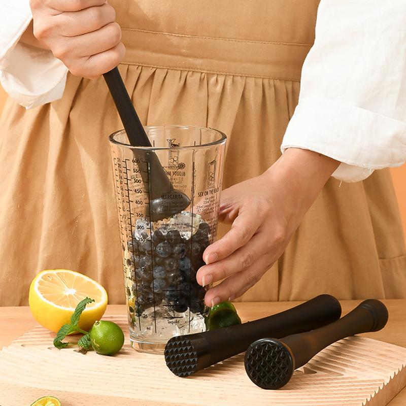 1 buc. Ciocan de gheață zdrobită din oțel inoxidabil, bețișoare multifuncționale de ghiocete, băț pentru cocktail, fructe, lămâie, instrument de bară.