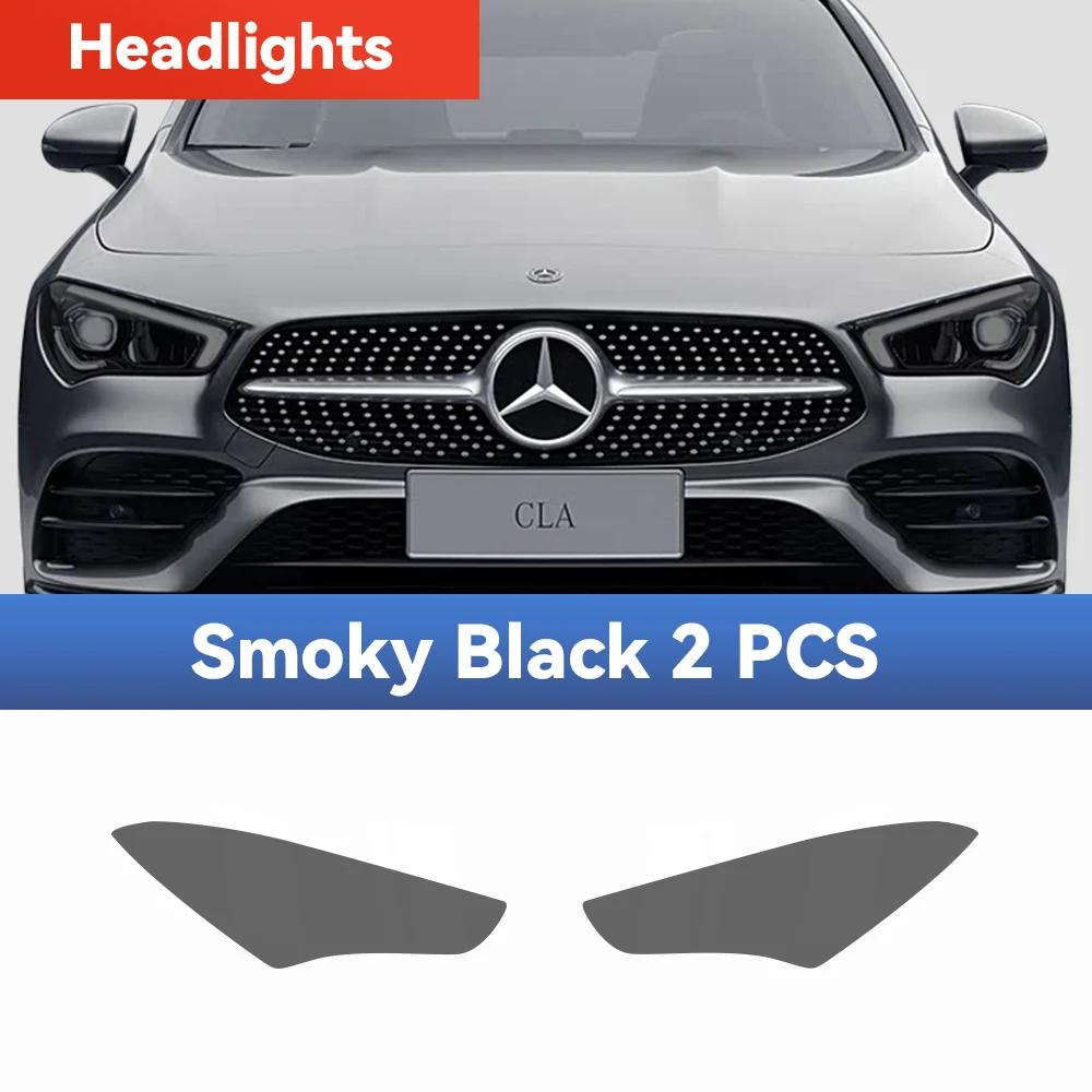 For Mercedes Benz CLA Class C118 -2025 Car Headlight Protective Film TPU Pre Cut Anti-Scratch Headlight Vinyl Film